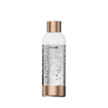 A 1 litre Mysoda premium water bottle with copper-coloured bottom and cap made from aluminium#väri_copper