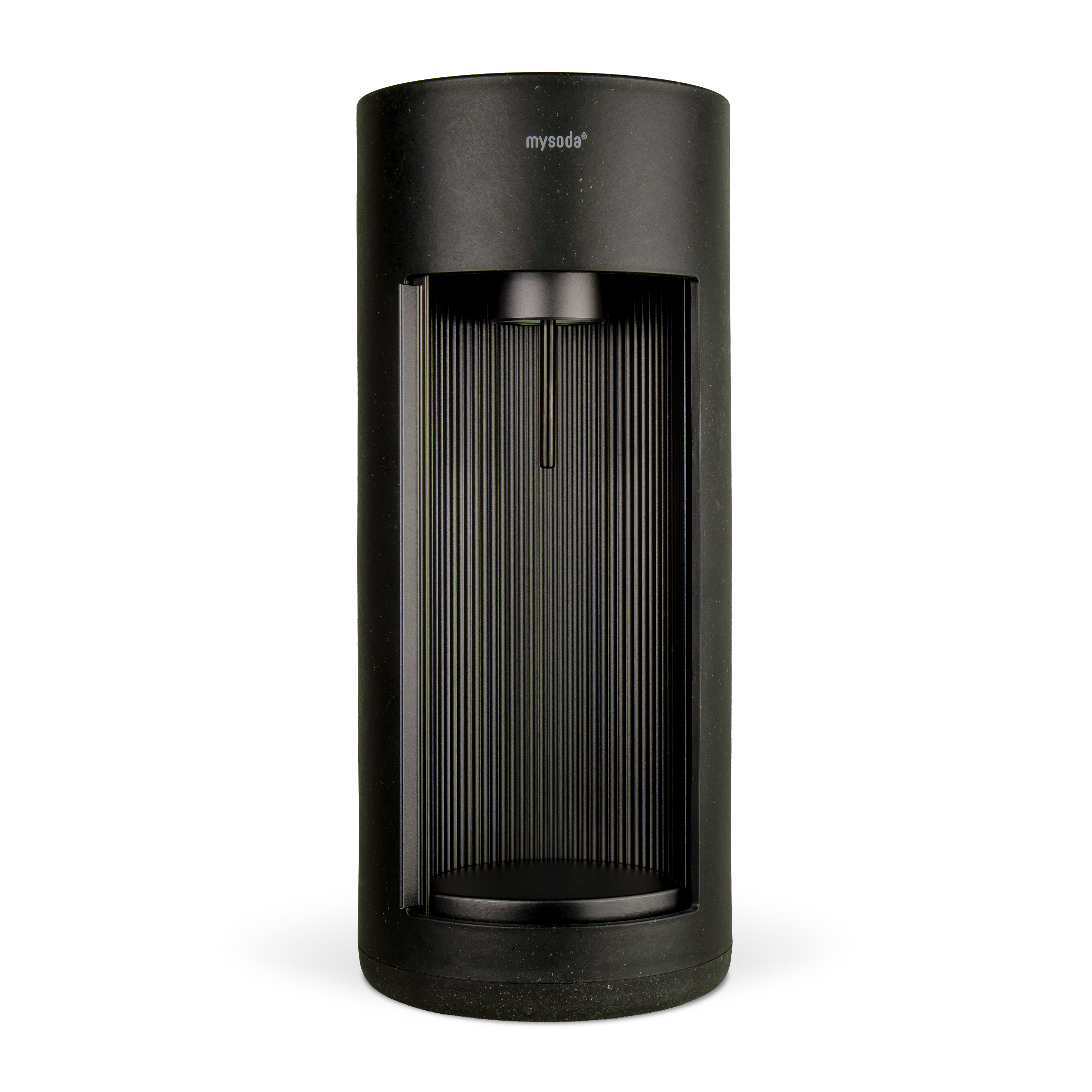 A black sparkling water maker Glassy for glass bottles