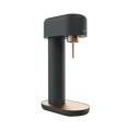 A black-copper Ruby 2 sparkling water maker viewed from the side